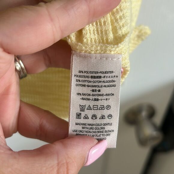 Free People We the Free Marigold Turtleneck Thermal Top Size L - Picture 4 of 5